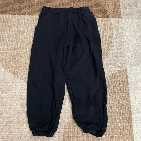 KIDS WORLDWIDE SSENSE Exclusive Kids Black All Over Love Print Sweatpants Sz M - Picture 7 of 7